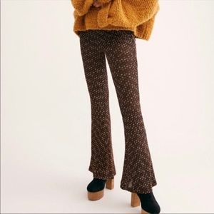 NEW Free People Party Pull On High Rise Flare Pant